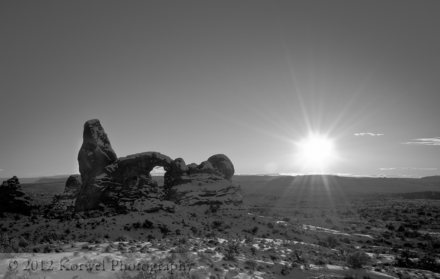 Winter in Arches – Turret Arch – Korwel Photography